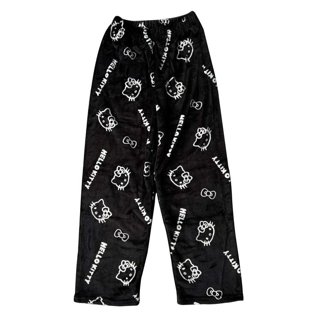 Bas de pyjama Hello Kitty Noir Blanc