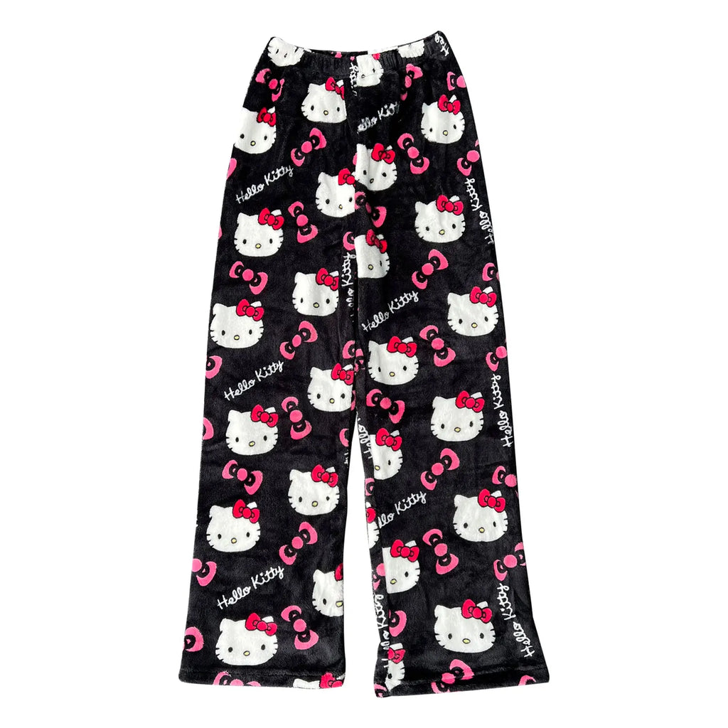 Bas de pyjama Hello Kitty Noir Rose